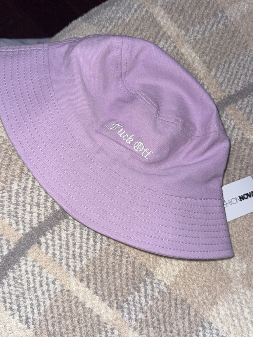 Lavender bucket hat 💜